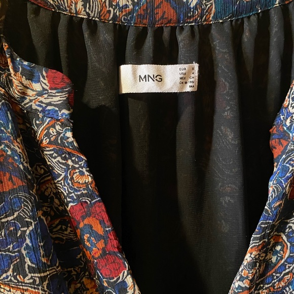 Mango long sleeved floral midi dress - Picture 4 of 5